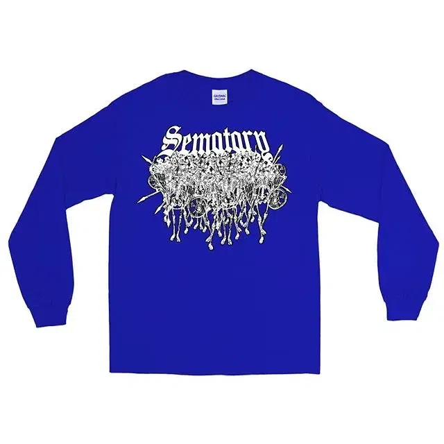 Skellingtons Long Sleeve (Blue / White)