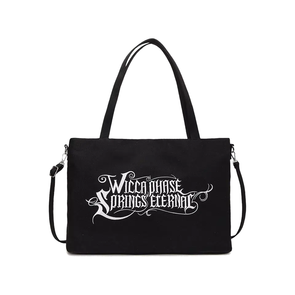 Wicca Phase Springs Eternal Embroidered Logo Heavyweight Canvas Utility Bag primary image