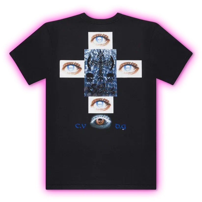 Bladee COLD VISIONS 32 Black Tee detail image 2