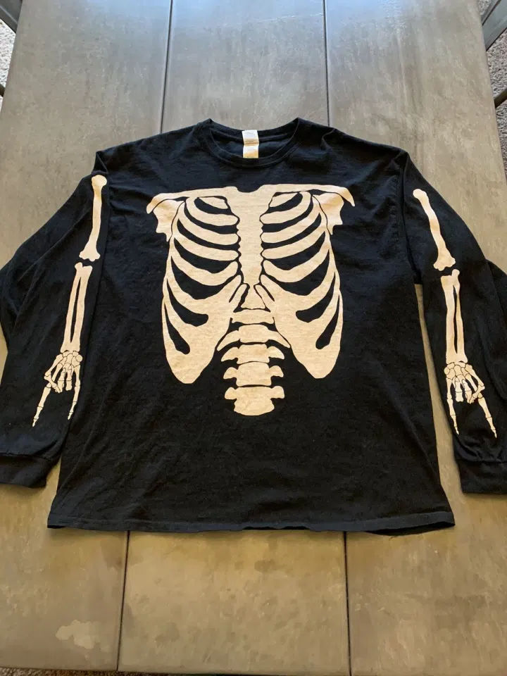 Die Lit Tour Skeleton Ribcage Long Sleeve (Black)