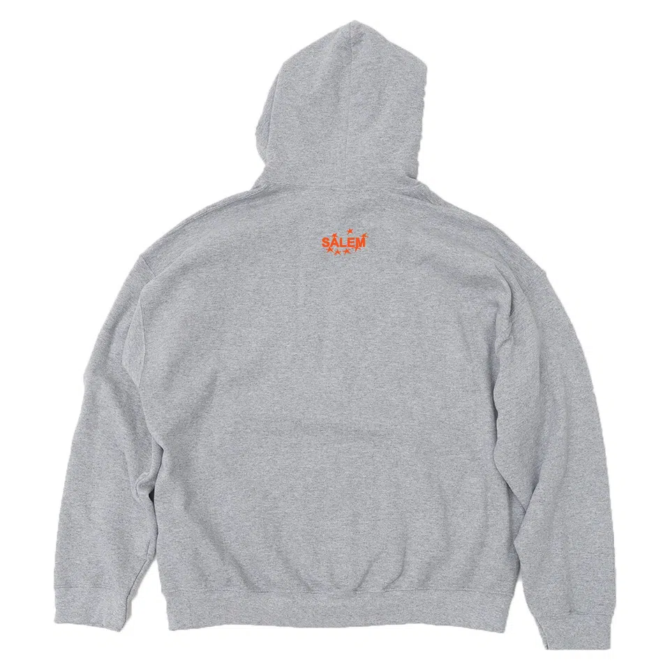 SALEM Collegiate Hoodie (Grey / Orange) detail image 2