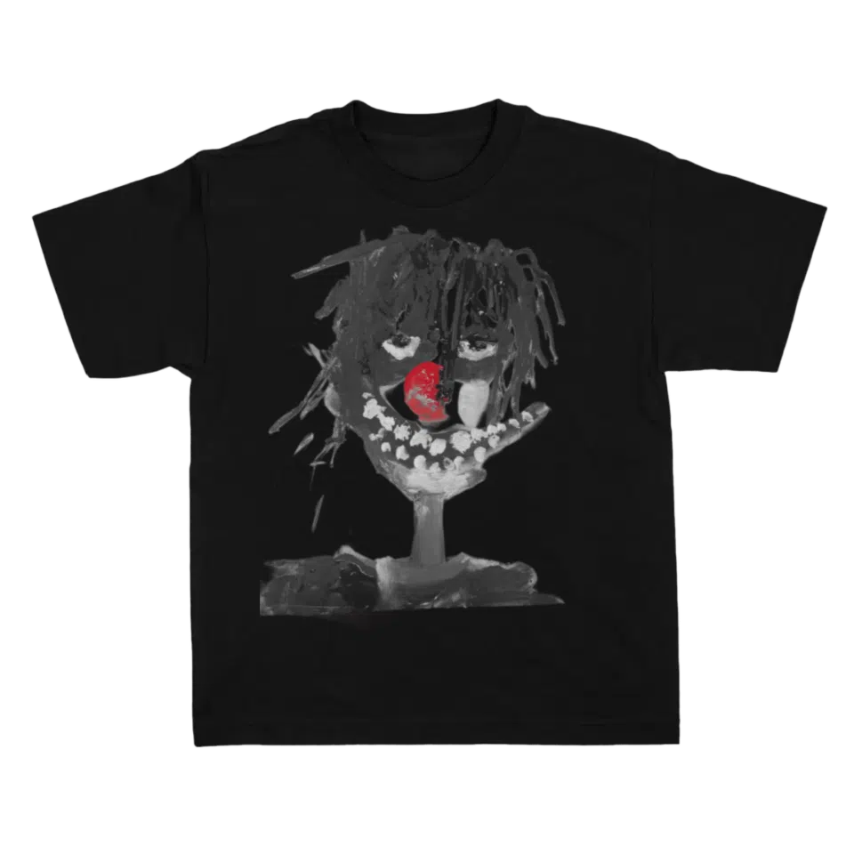 Black Clown Paint T Shirt