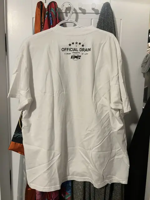 Drain Gang Drain / Strawberry Alien Tee (White/Black) (US) detail image 2