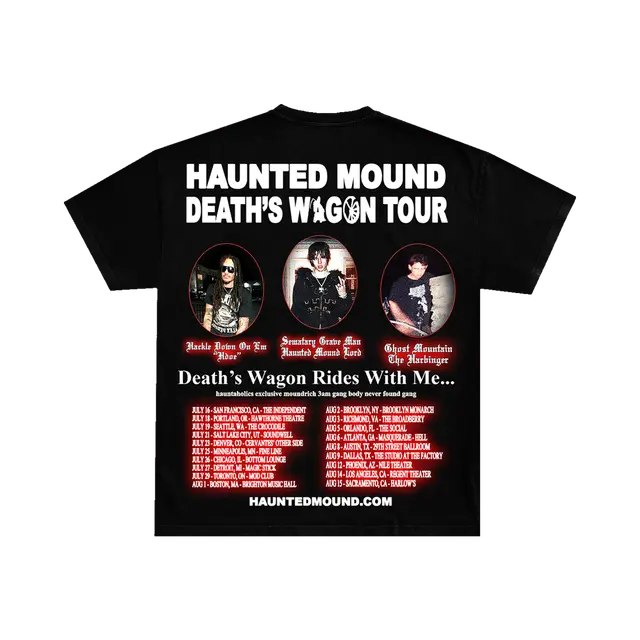 Haunted Mound Death's Wagon Reaper Tour Tee detail image 2