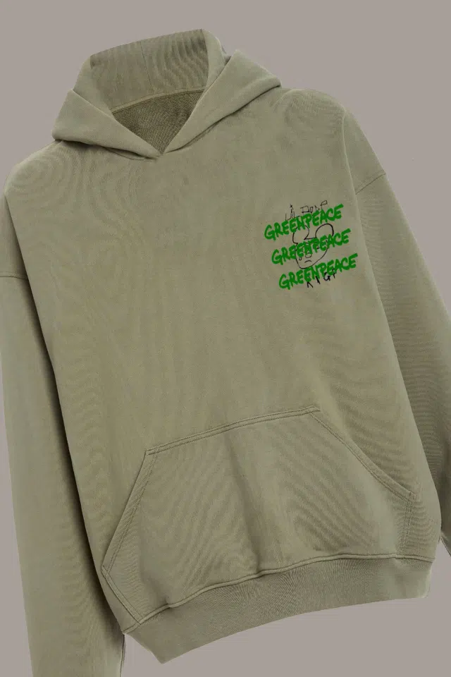 Lil Peep Heavy Live Forever Hoodie (Forest Green) detail image 3