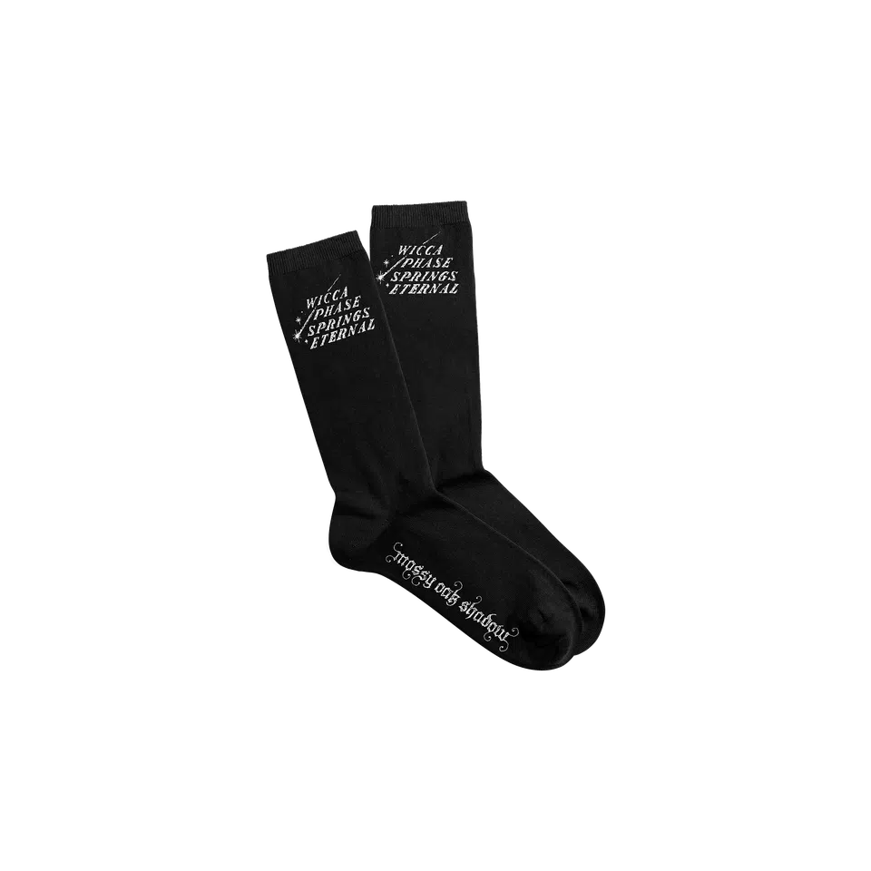 Wicca Phase Springs Eternal Shooting Star Logo Socks (Black)
