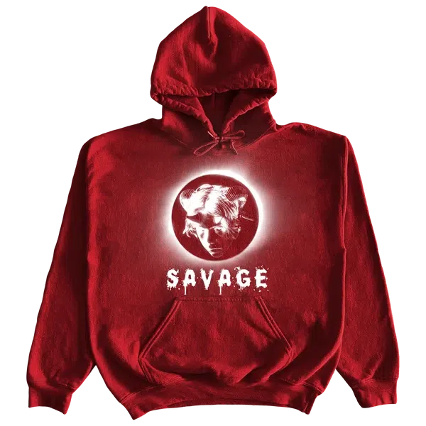 The Kid LAROI SAVAGE HOODIE IN RED