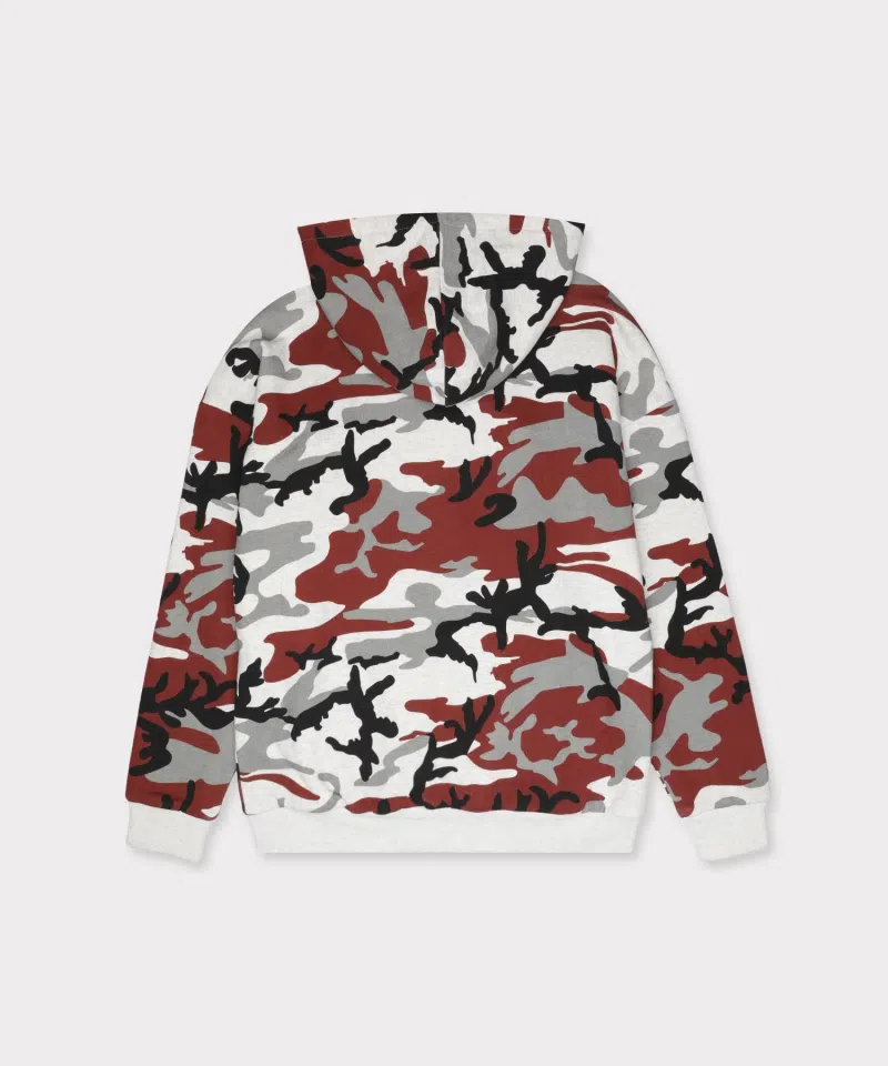 G59 Records Double Layer Reversible Hoodie (White / City Camo) detail image 2