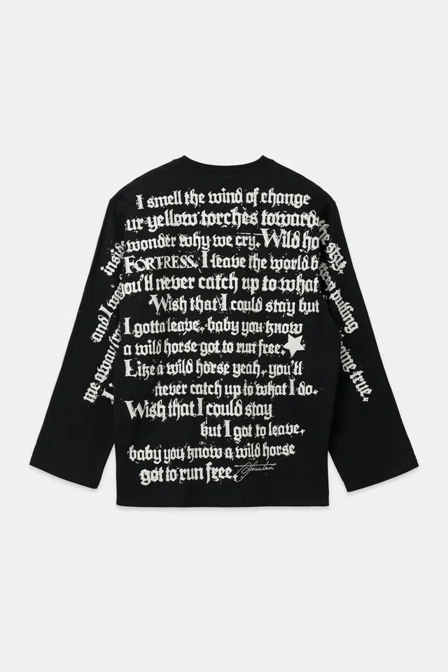Yung Lean Horses Lyric Long Sleeve detail image 2