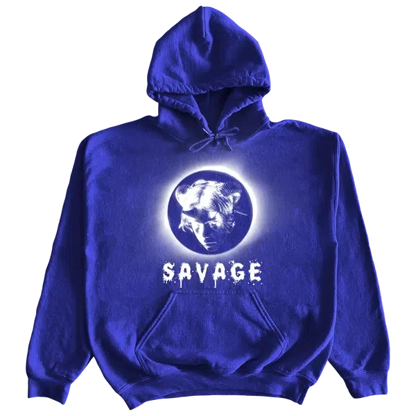 The Kid LAROI SAVAGE HOODIE IN BLUE