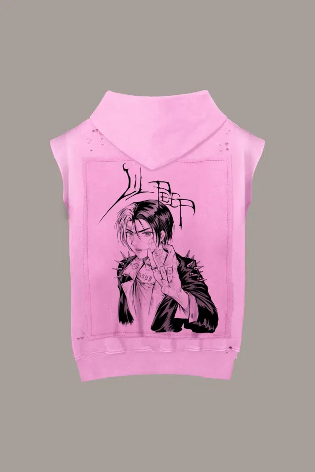 Lil Peep Deconstructed Patch Hoodie detail image 2
