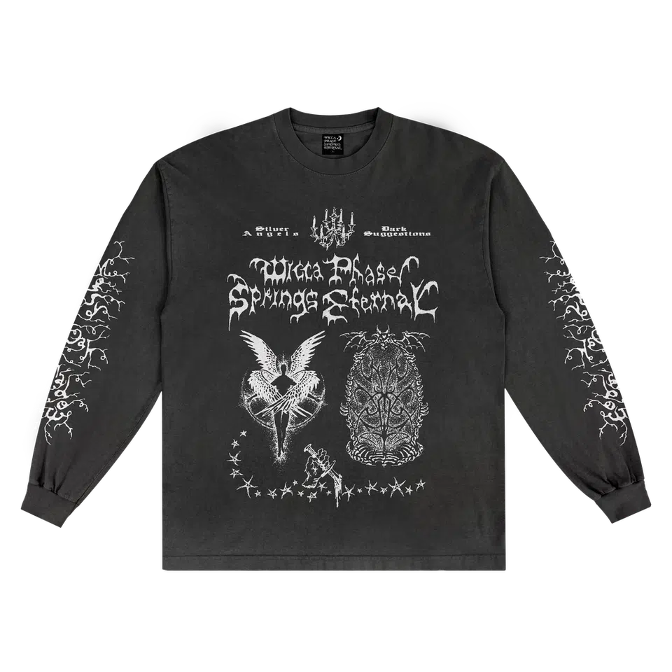 Wicca Phase Springs Eternal Silver Angel Longsleeve Shirt