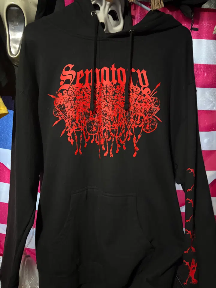 Sematary Skellingtons Hoodie (Red) detail image 3