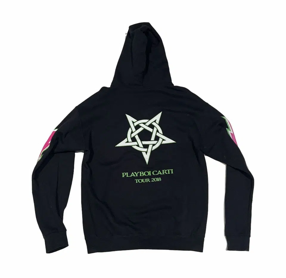 Playboi Carti Neon Tour Demon Hoodie (Black) detail image 2
