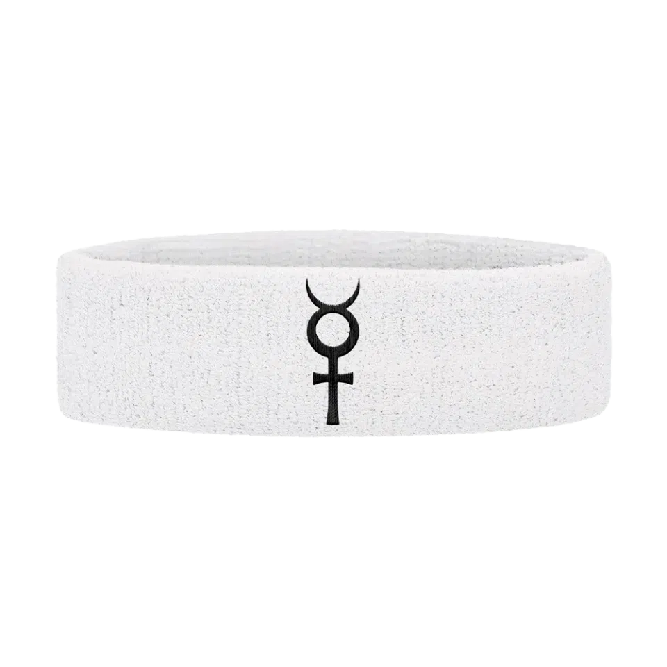 White Logo Headband
