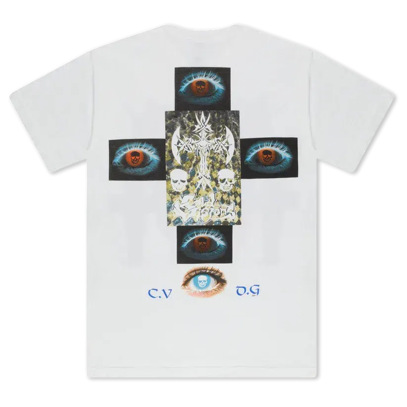 Bladee COLD VISIONS 32 White Tee detail image 2