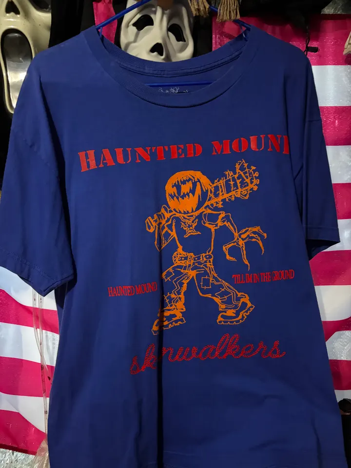 Haunted Mound Skinwalkers Blue Tee detail image 5