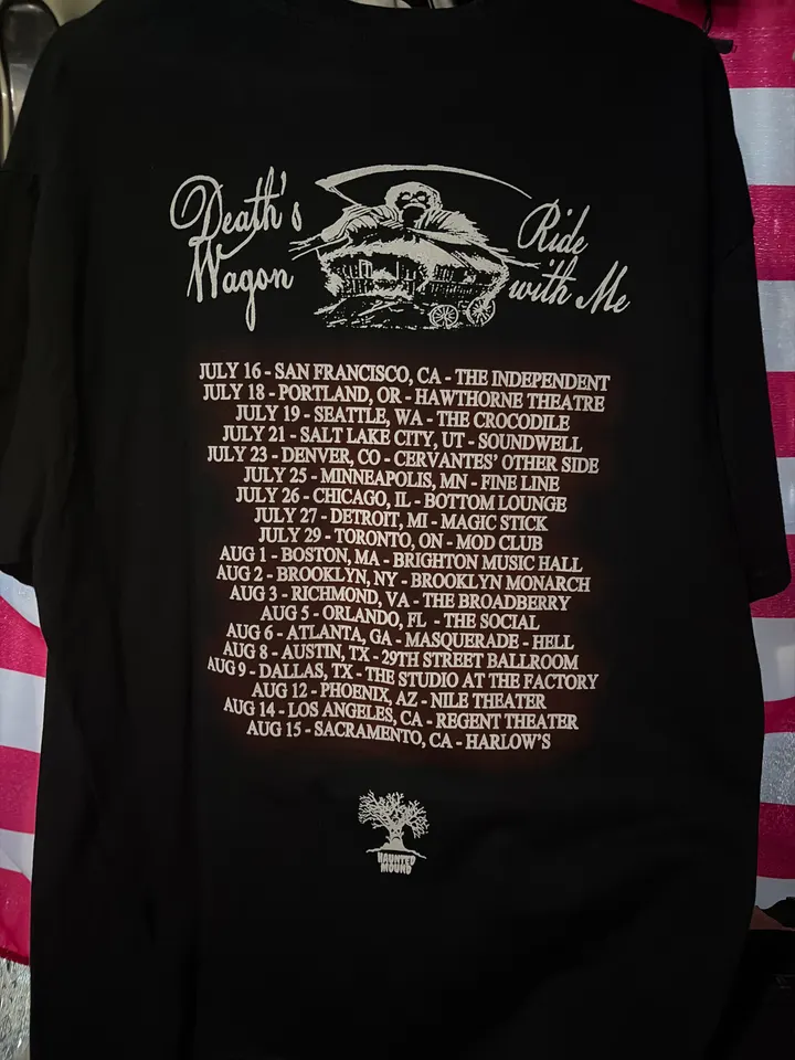 Haunted Mound Death's Wagon Group Tour Tee detail image 4