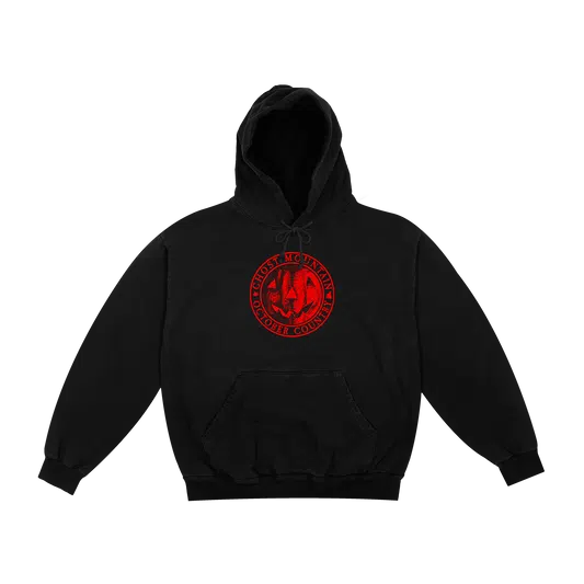 Ghost Mountain Seal Hoodie (Black / Red)
