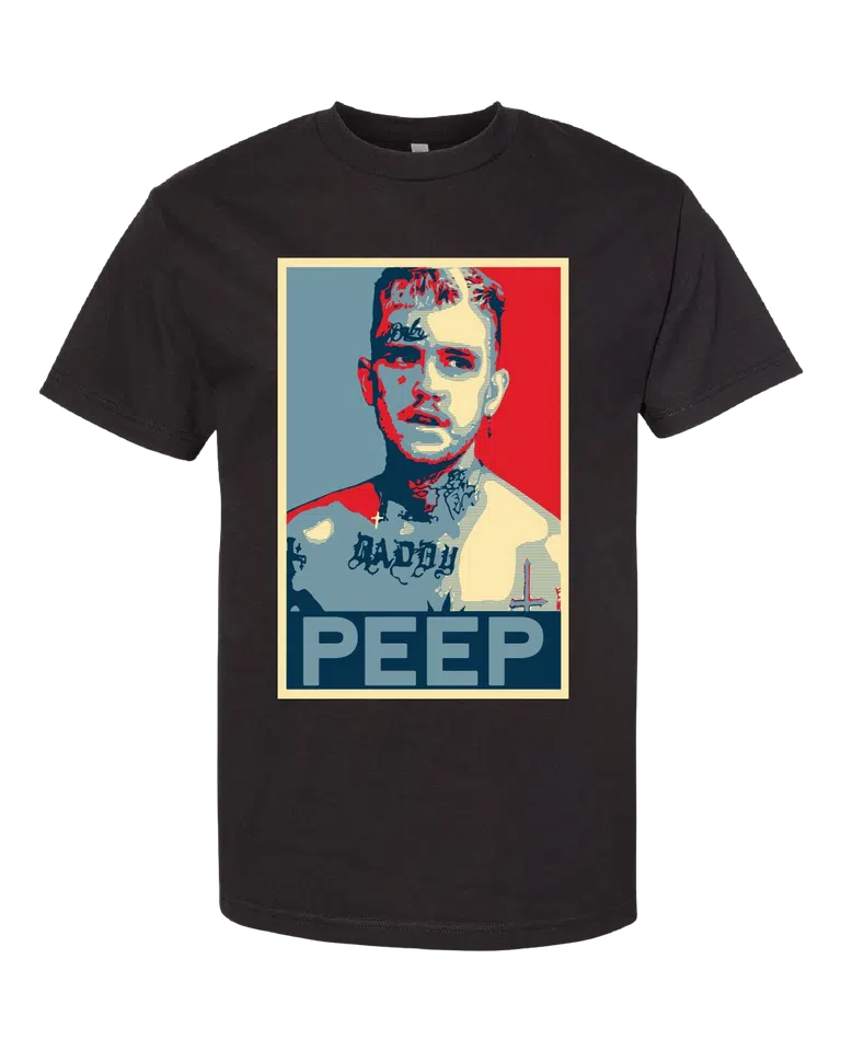 Lil Peep PEEP Portrait T-Shirt detail image 3
