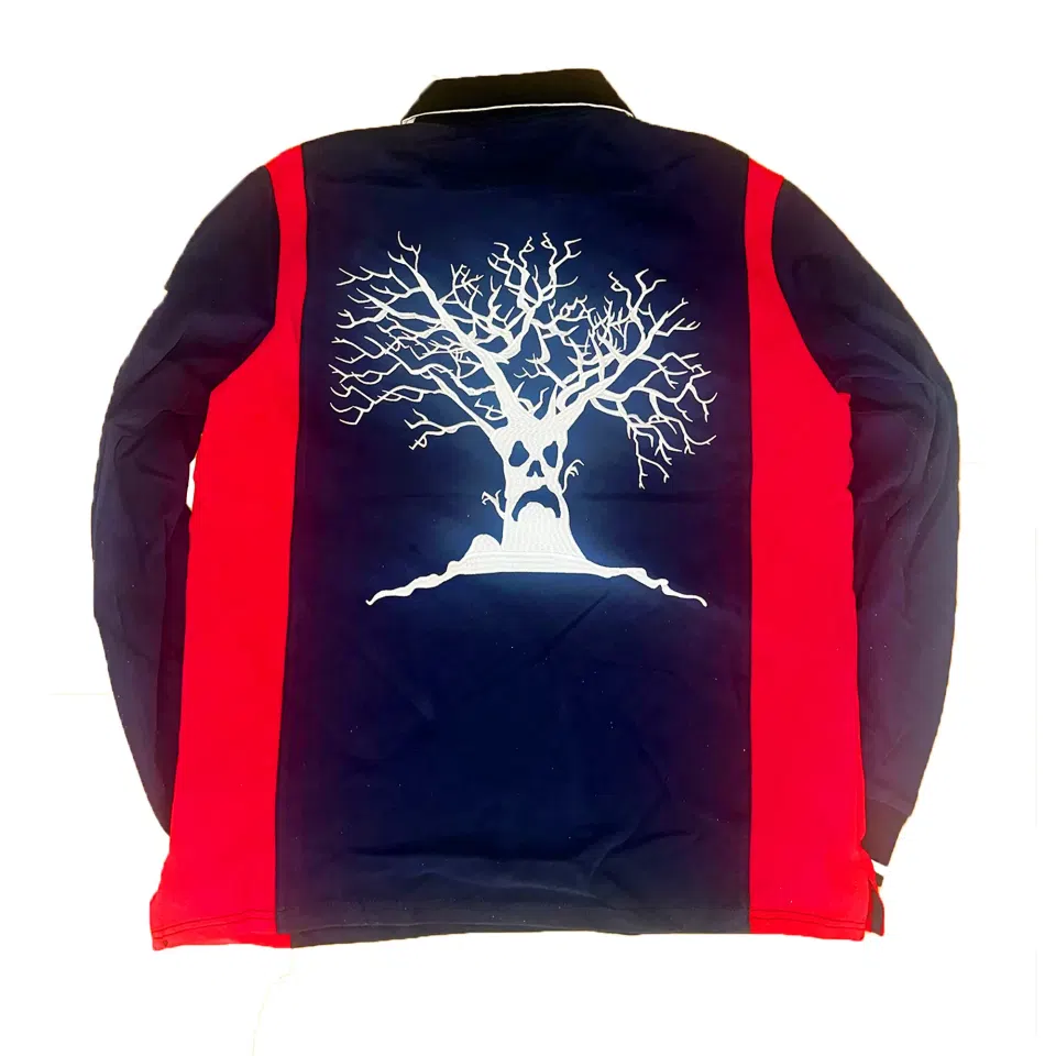 Haunted Mound USA Long Sleeve Polo detail image 2