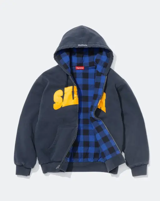 Supreme/SALEM Zip Up Hooded Sweatshirt (Navy) detail image 2