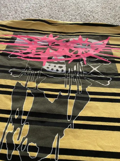 Drain Gang D-9 Striped Tee (Yellow / Black) detail image 4