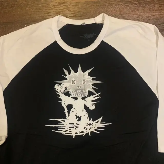 Drain Gang Tour Raglan (Black / White) detail image 3