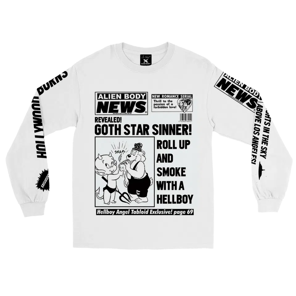 Lil Peep x Alien Body Alien Body News Longsleeve