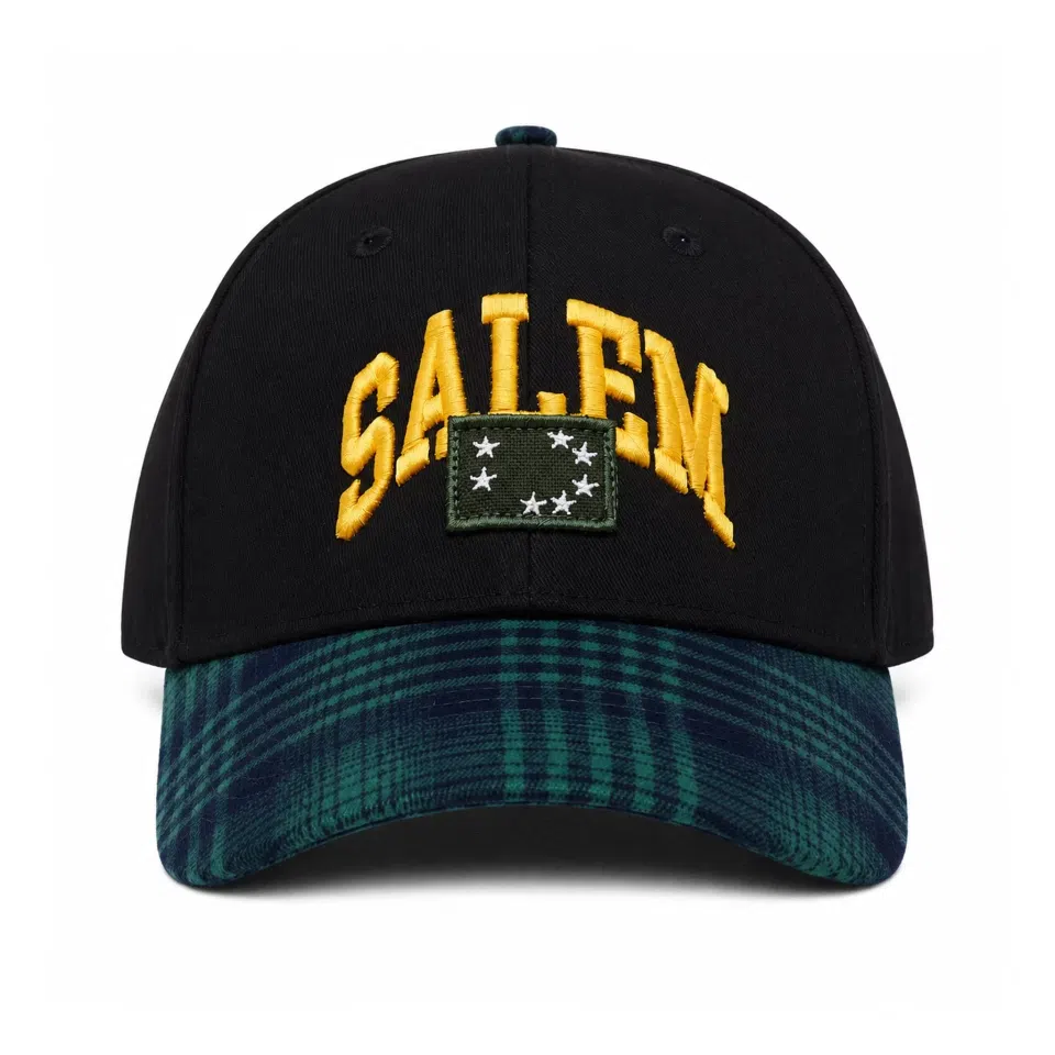 PLAID HAT GREEN