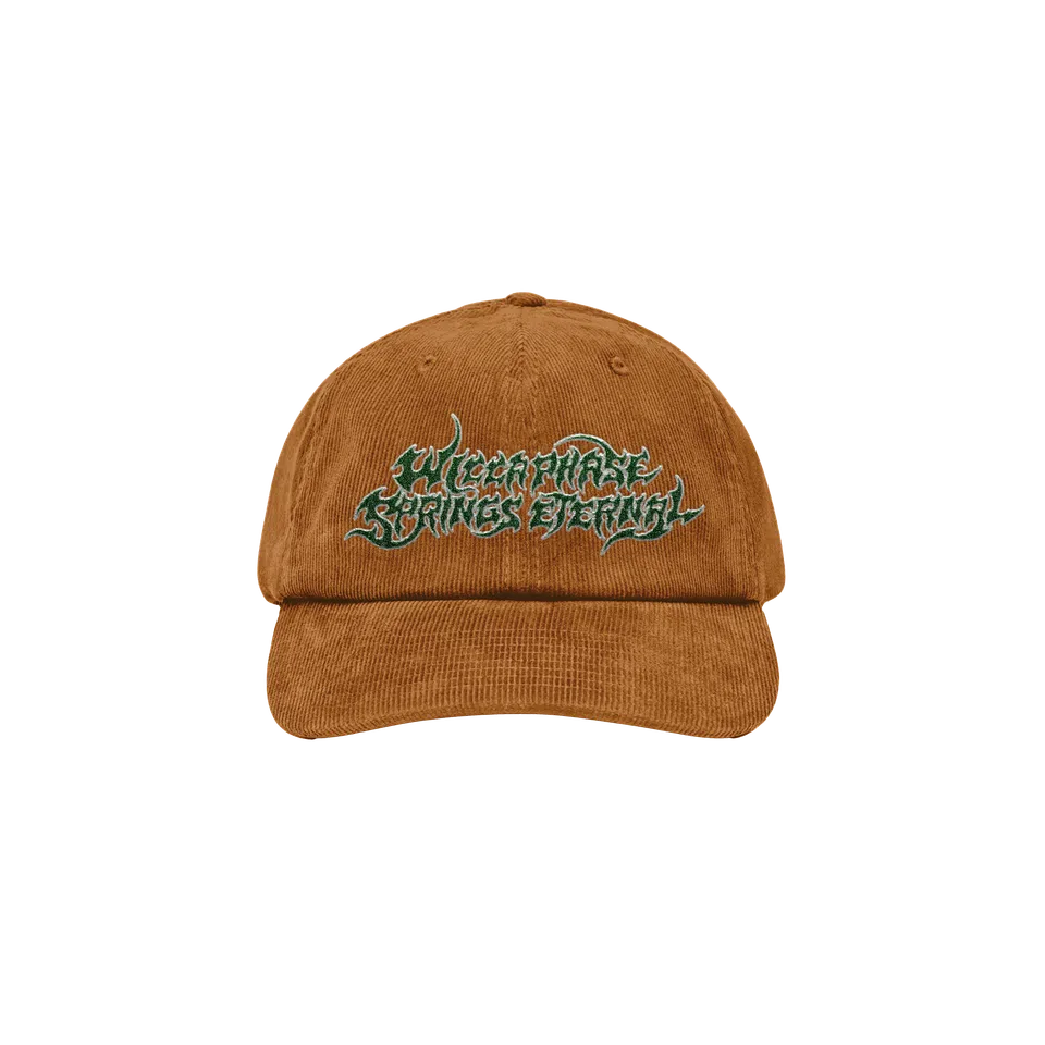 Embroidered Corduroy Logo Hat (Sienna/White/Green)