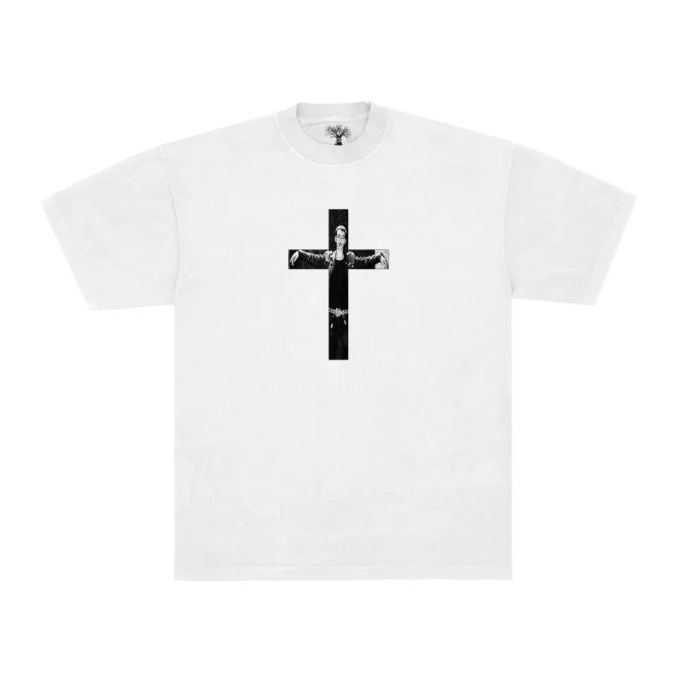 Turnabout Cross Tee (White)