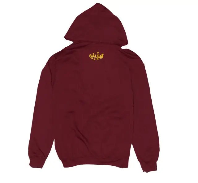 SALEM Collegiate Hoodie (Maroon / Yellow) detail image 2