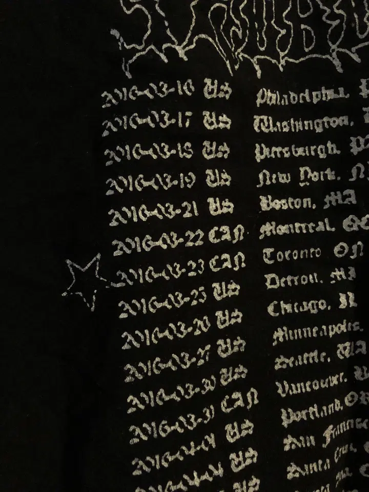 Yung Lean Warlord Skull Tour Tee detail image 3