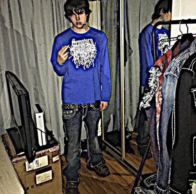 Sematary Skellingtons Long Sleeve (Blue / White) detail image 3