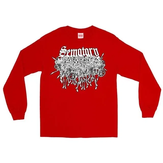 Skellingtons Long Sleeve (Red / White)