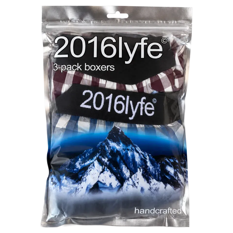 2016LYFE Plaid Boxer 3-Pack