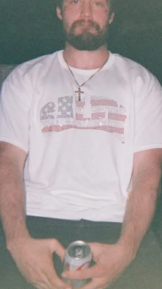 SALEM Collegiate Tee (Rhinestones / White / USA) detail image 3