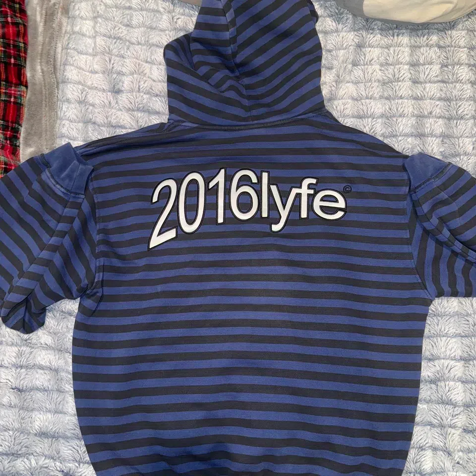 2016LYFE Stripe Zip-up (Blue/Black) detail image 5