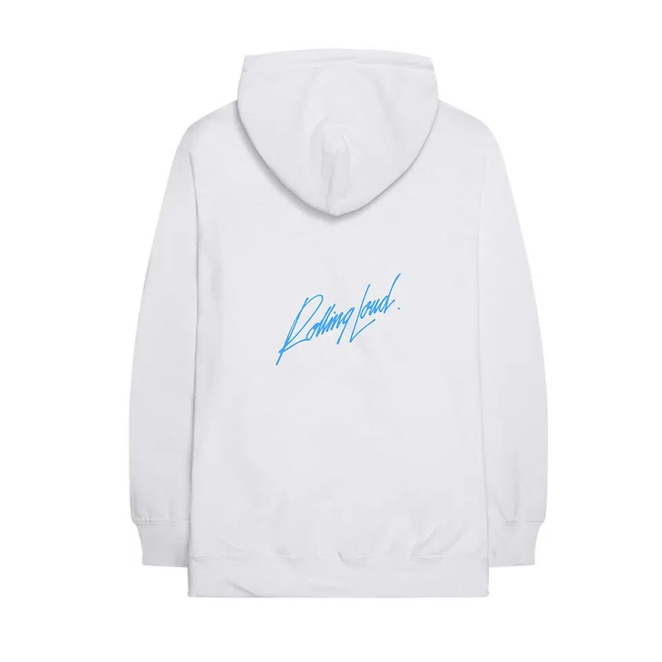 The Kid LAROI Kid Laroi x Rolling Loud Stream White Hoodie detail image 2