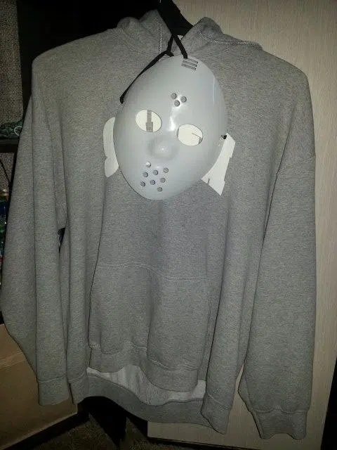 SALEM Collegiate Hoodie (Grey / White) detail image 2