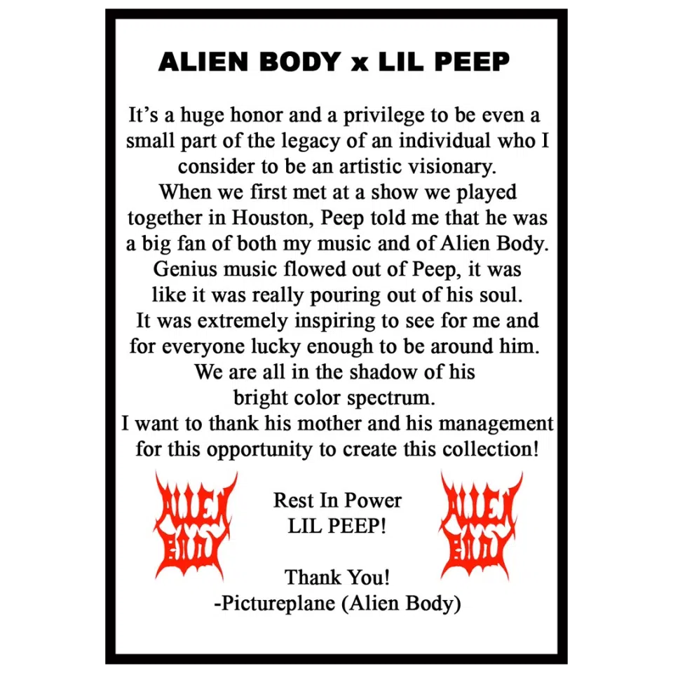 Lil Peep Return of the Pink Panther Remix Tee (Original 500 Edition) detail image 3