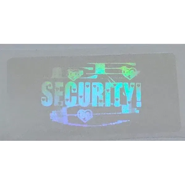 E Vinyl Security Holographic Sticker