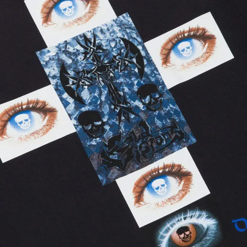 Bladee COLD VISIONS 32 Black Tee detail image 4