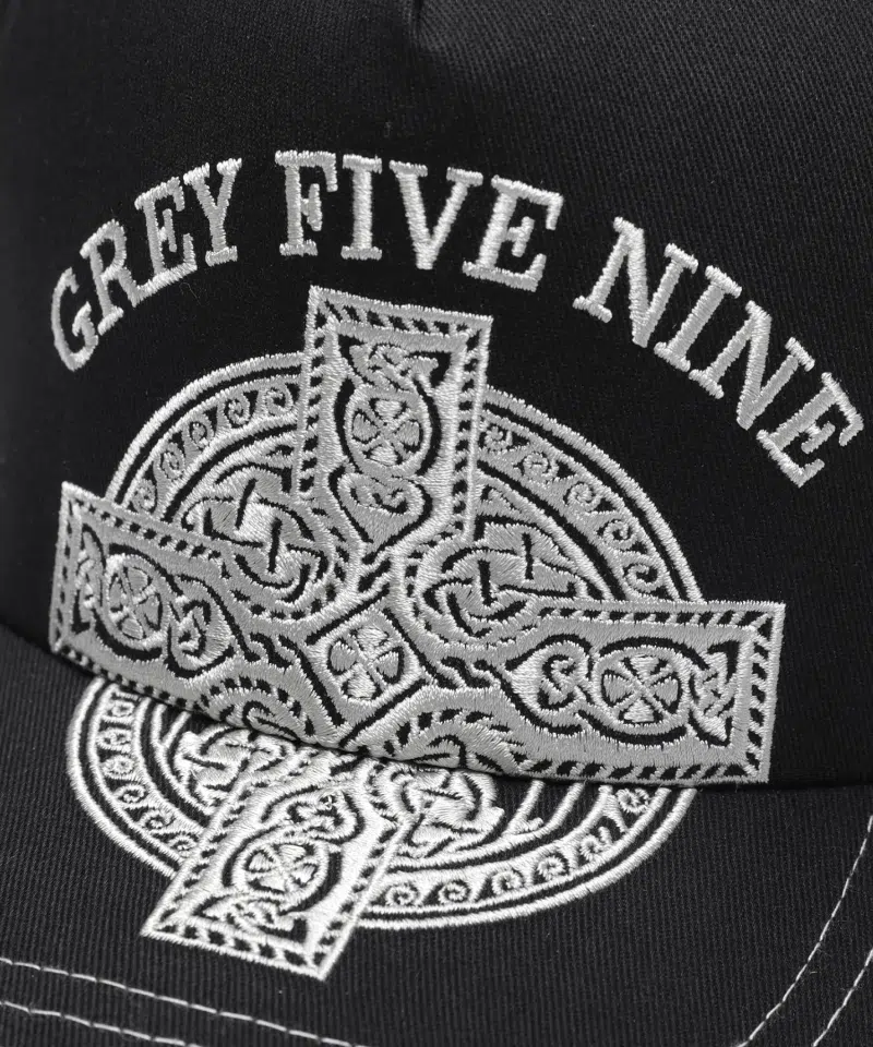 G59 Records G59 Tribal Cross Cap (Black) detail image 3