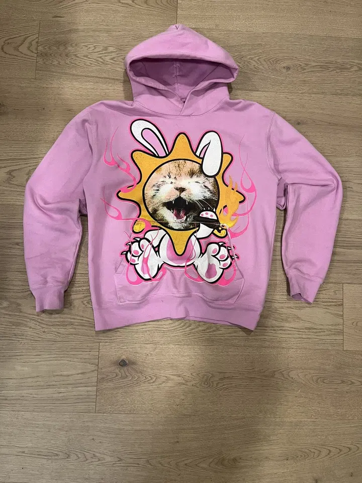 Che Sayso Says Cat Hoodie (Pink) detail image 2