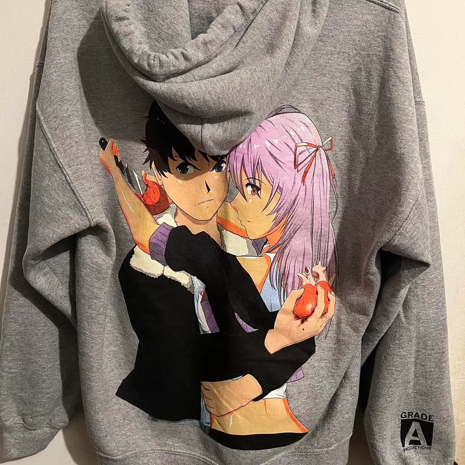 The Kid LAROI Album Hoodie in Grey detail image 4