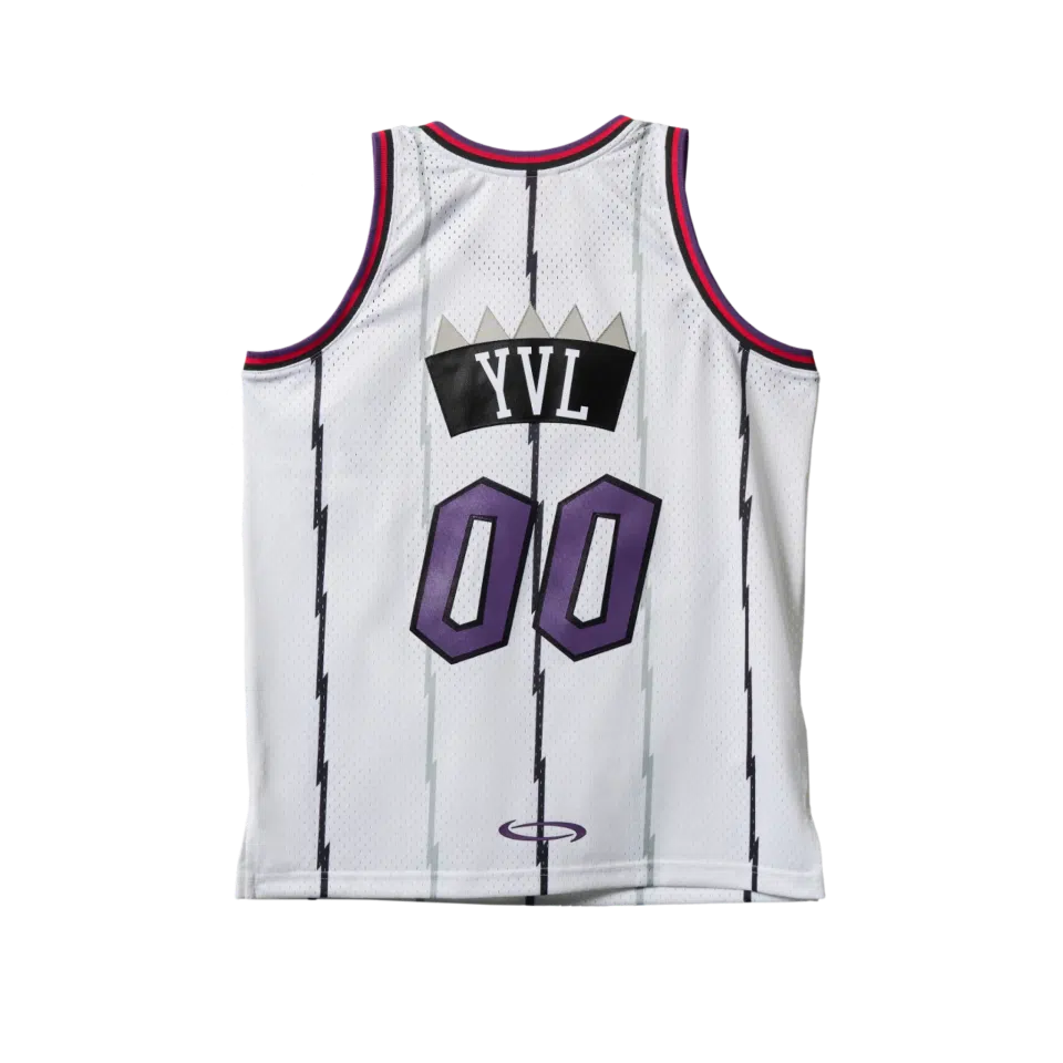 NBA PLAYBOI CARTI X M&N JERSEY TORONTO RAPTORS 1998 (WHITE) detail image 2