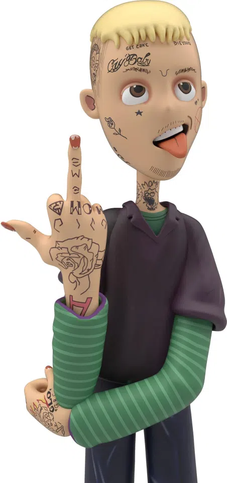 Lil Peep Friends and Family Figure detail image 4