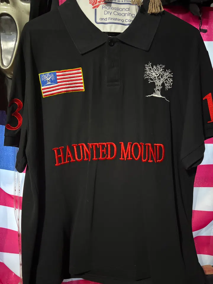 Haunted Mound Polo (Black) detail image 3